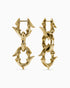 Labyrinth earrings-Ear Dangles- Gold - - Ask & Embla