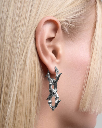 Labyrinth earrings-Ear Dangles- Gold - - Ask & Embla