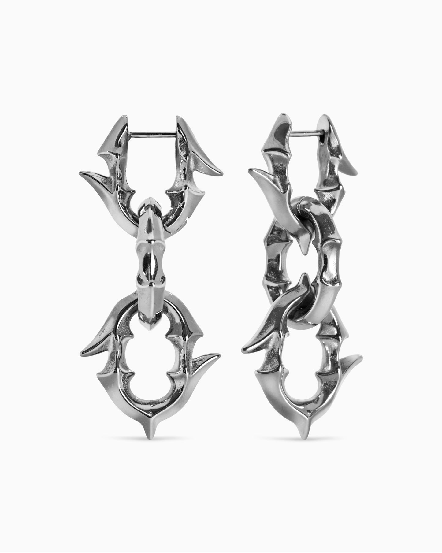 Labyrinth earrings-Ear Dangles- Gold - - Ask & Embla
