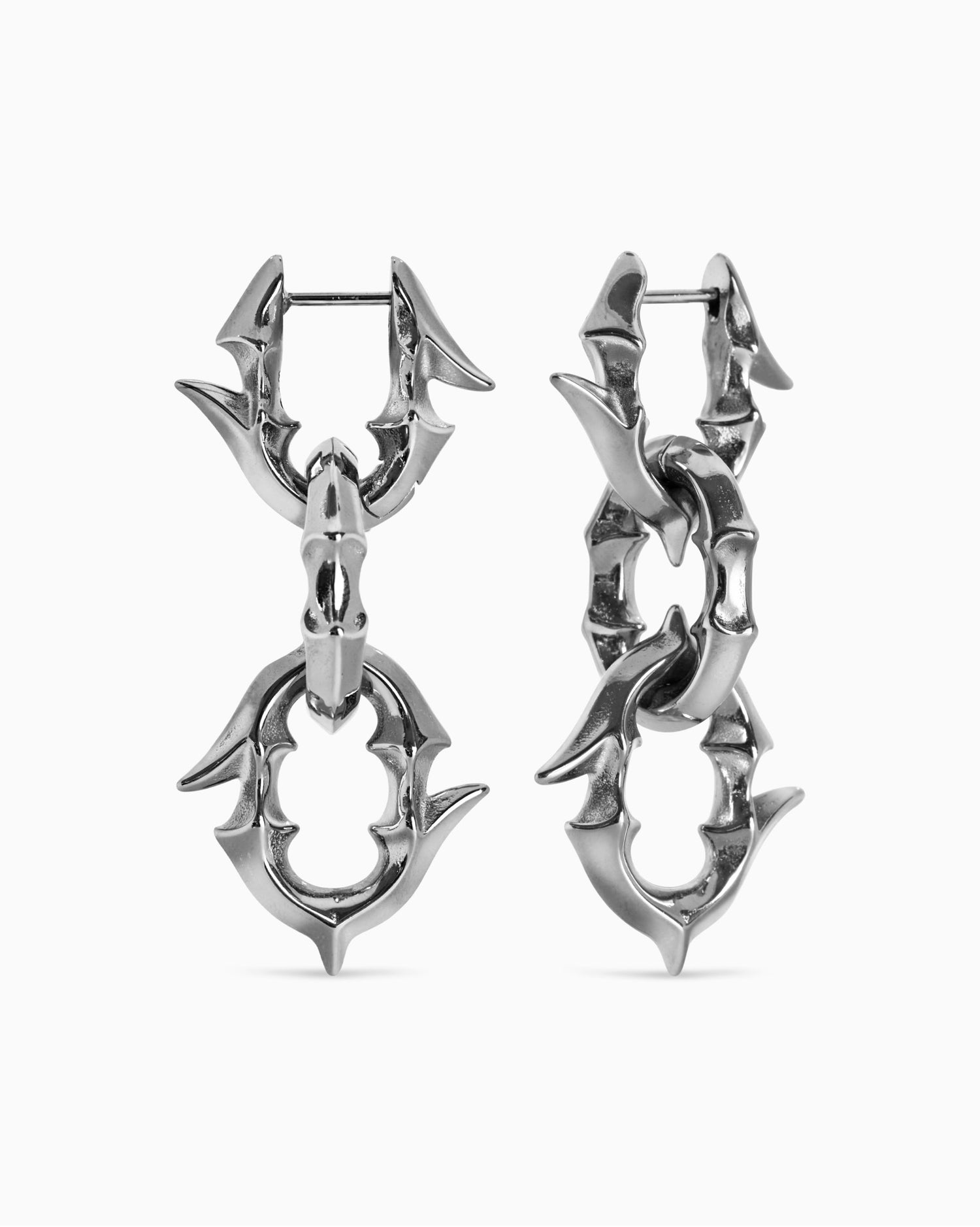 Labyrinth earrings-Ear Dangles- Gold - - Ask & Embla