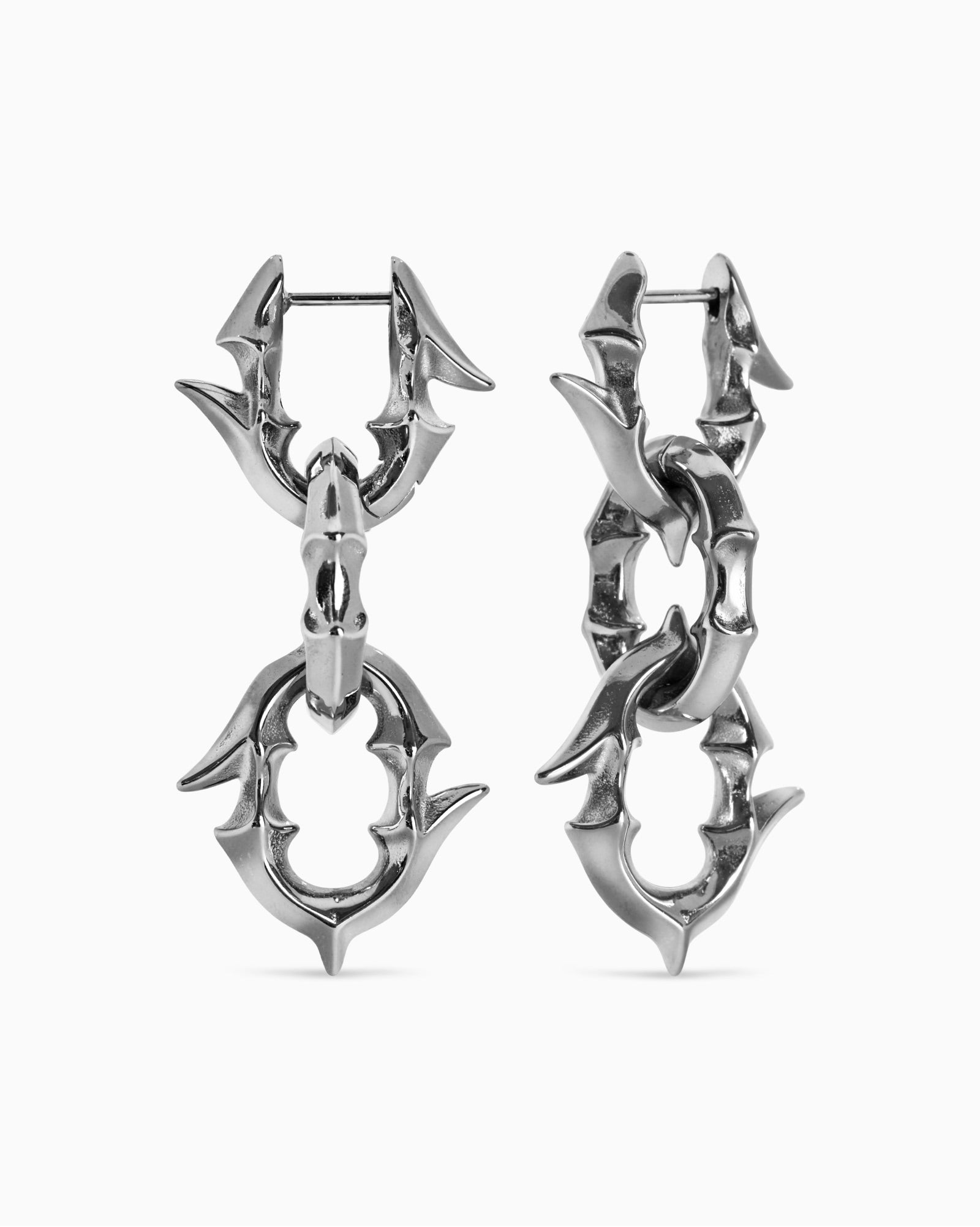 Labyrinth earrings-Ear Dangles- Gold - - Ask & Embla