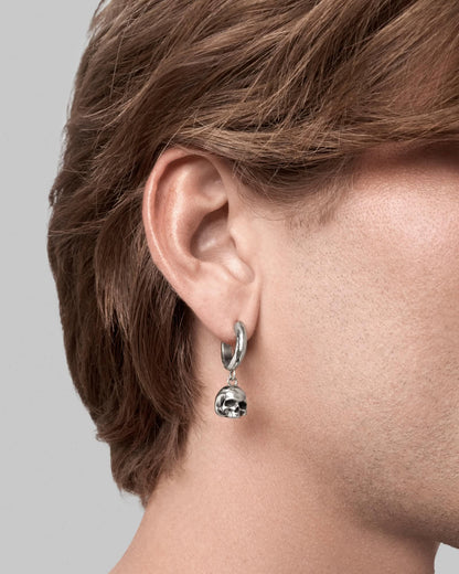 Cranium Earrings-Ear Dangles- Gold - - Ask & Embla