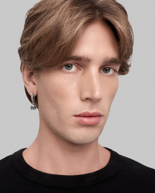 Cranium Earrings-Ear Dangles- Gold - - Ask & Embla