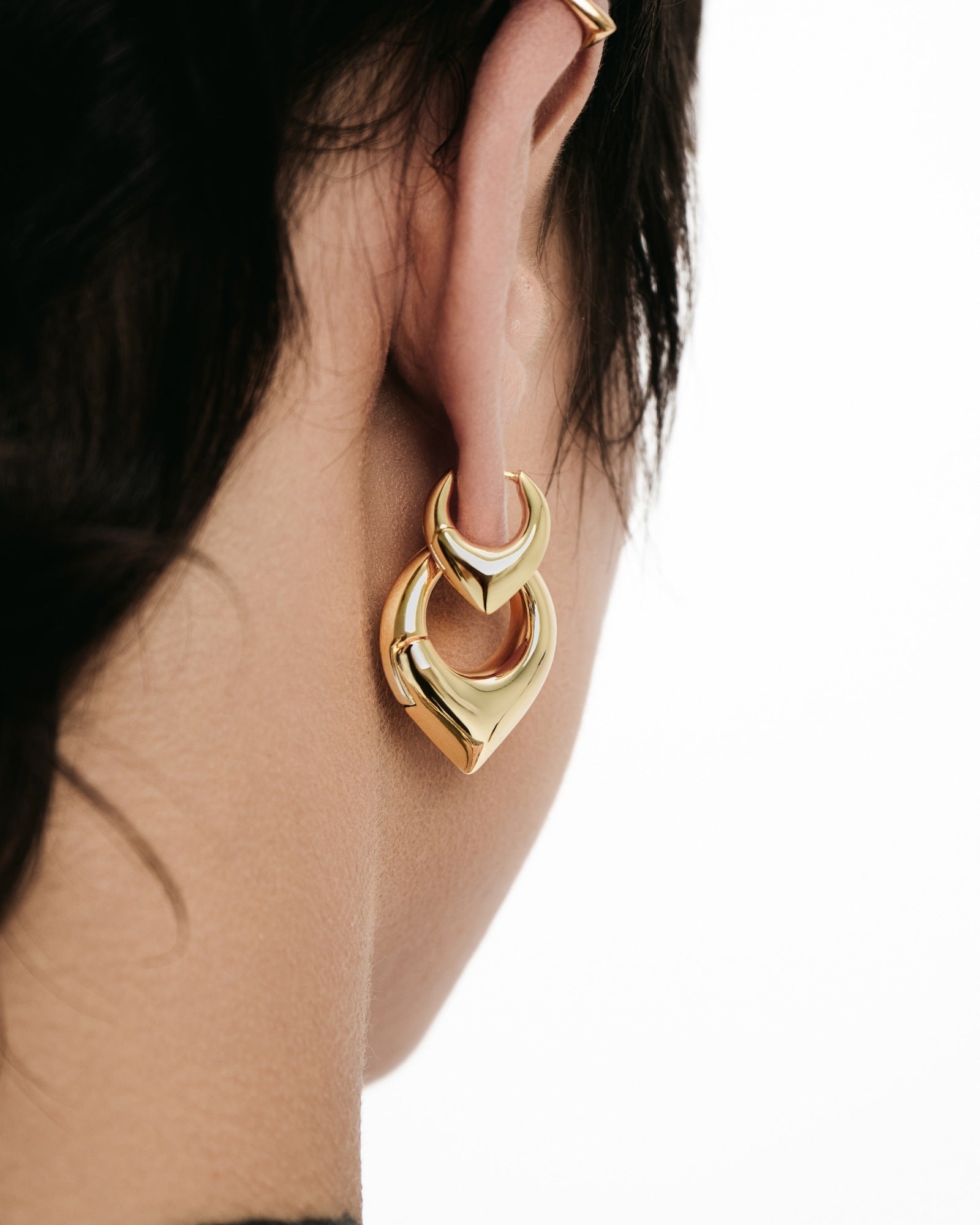 Vox Mini Earrings-Ear Huggies- Gold - - Ask & Embla