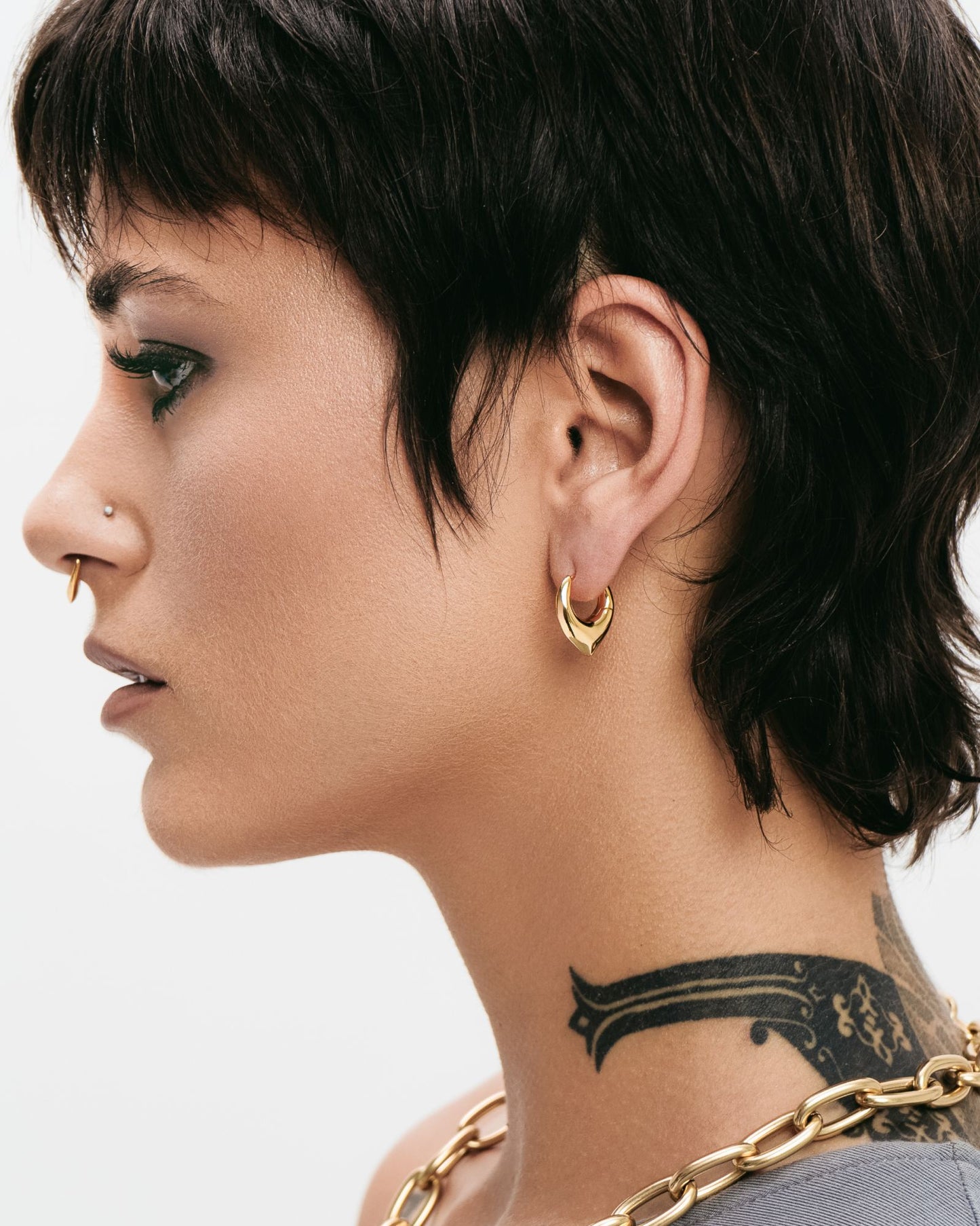 Vox Mini Earrings-Ear Huggies- Gold - - Ask & Embla