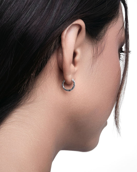 Synthesis Earrings No. 1 – 925 Silver-Ear Huggies- Gold - - Ask & Embla