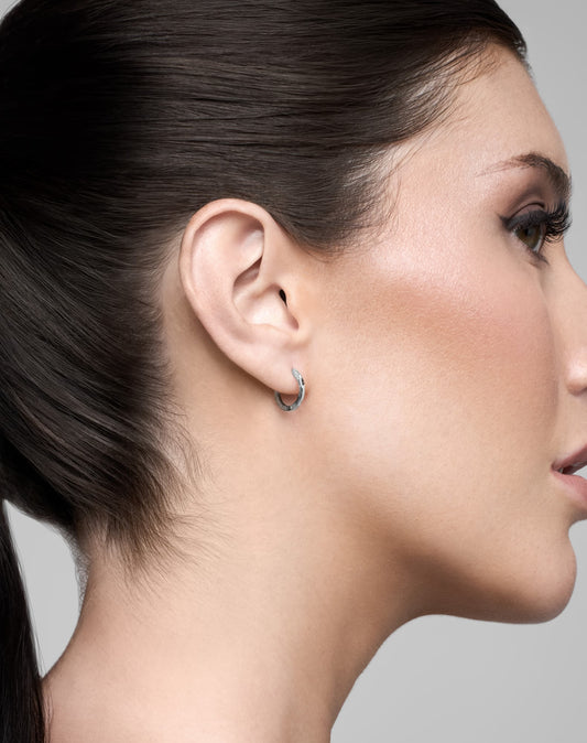 Synthesis Earrings No. 1-Ear Huggies- Silver - - Ask & Embla