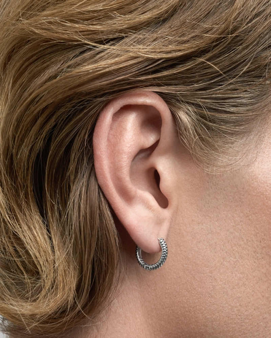 Sin Serpent hoop earrings - small