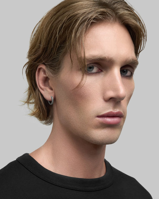 Sin Serpent hoop earrings - small