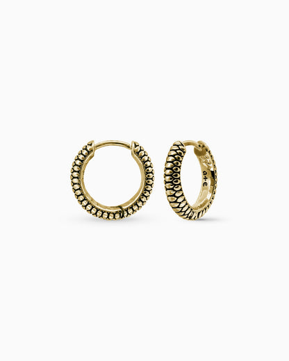 Sin Serpent hoop earrings - small