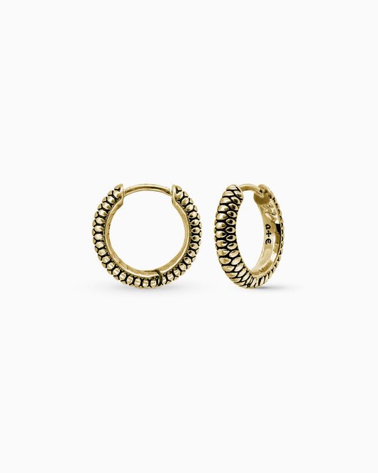 Sin Serpent hoop earrings - small
