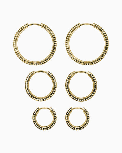 Sin Serpent hoop earrings - small