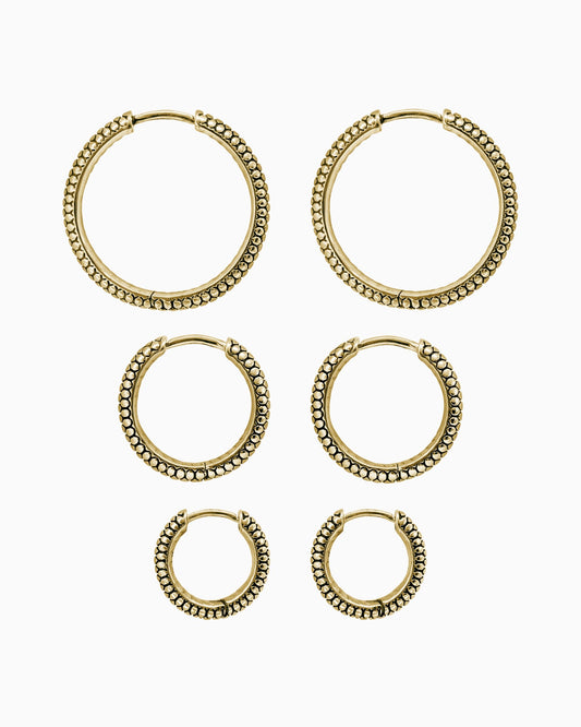 Sin Serpent hoop earrings - small