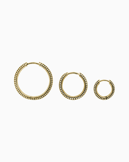 Sin Serpent hoop earrings - small