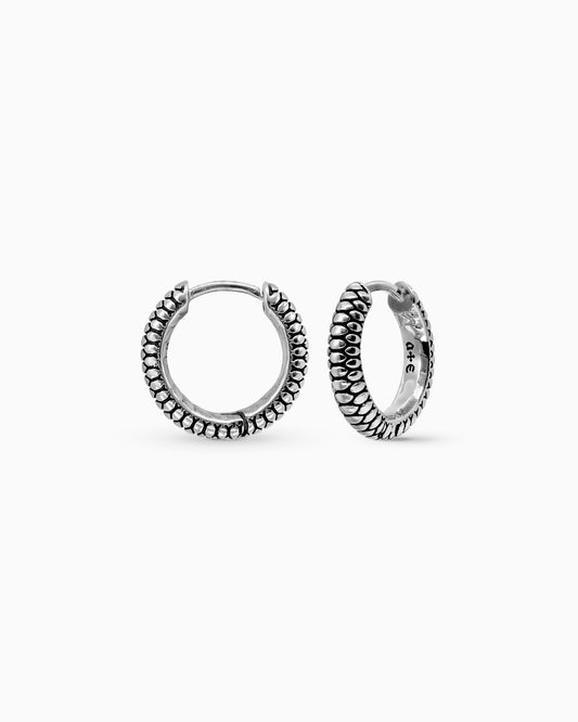 Sin Serpent hoop earrings - small