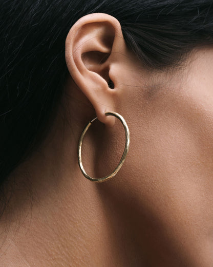 Synthesis Earrings No. 3-Ear Hoops- Silver - - Ask & Embla