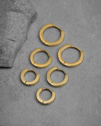 Classic Court Huggie Earrings-Ear Huggies- Gold - Small - Ask & Embla