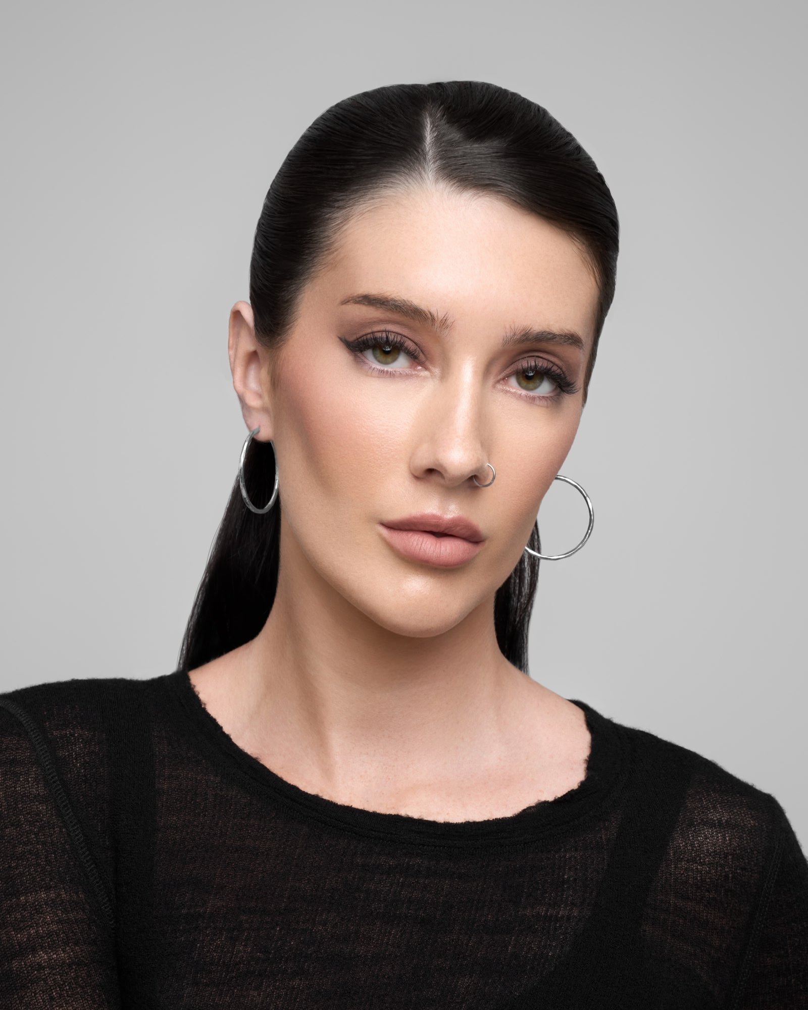 Synthesis Earrings No. 3-Ear Hoops- Silver - - Ask & Embla