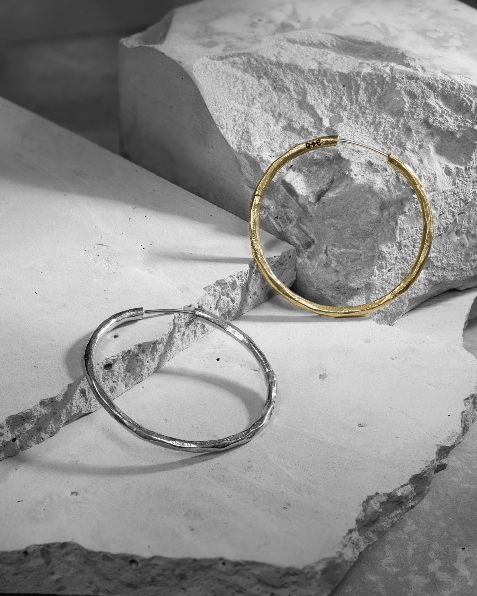 Synthesis Earrings No. 3-Ear Hoops- Silver - - Ask & Embla