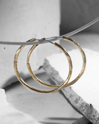 Synthesis Earrings No. 3-Ear Hoops- Silver - - Ask & Embla