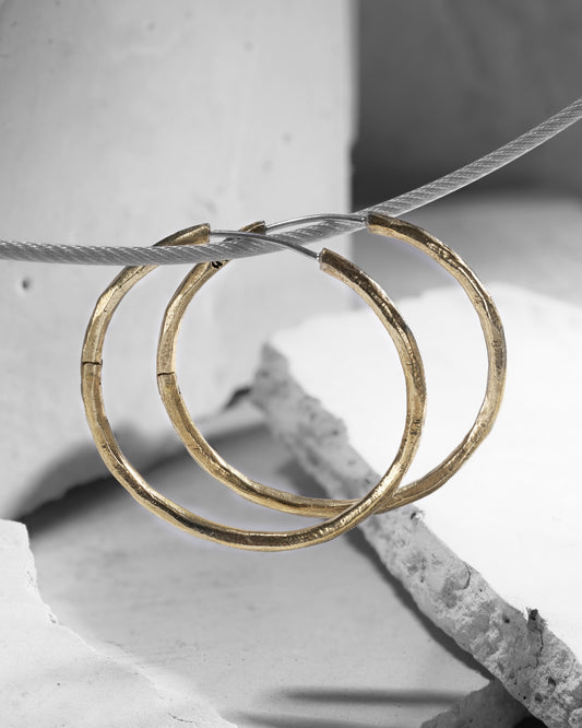 Synthesis Earrings No. 3-Ear Hoops- Silver - - Ask & Embla