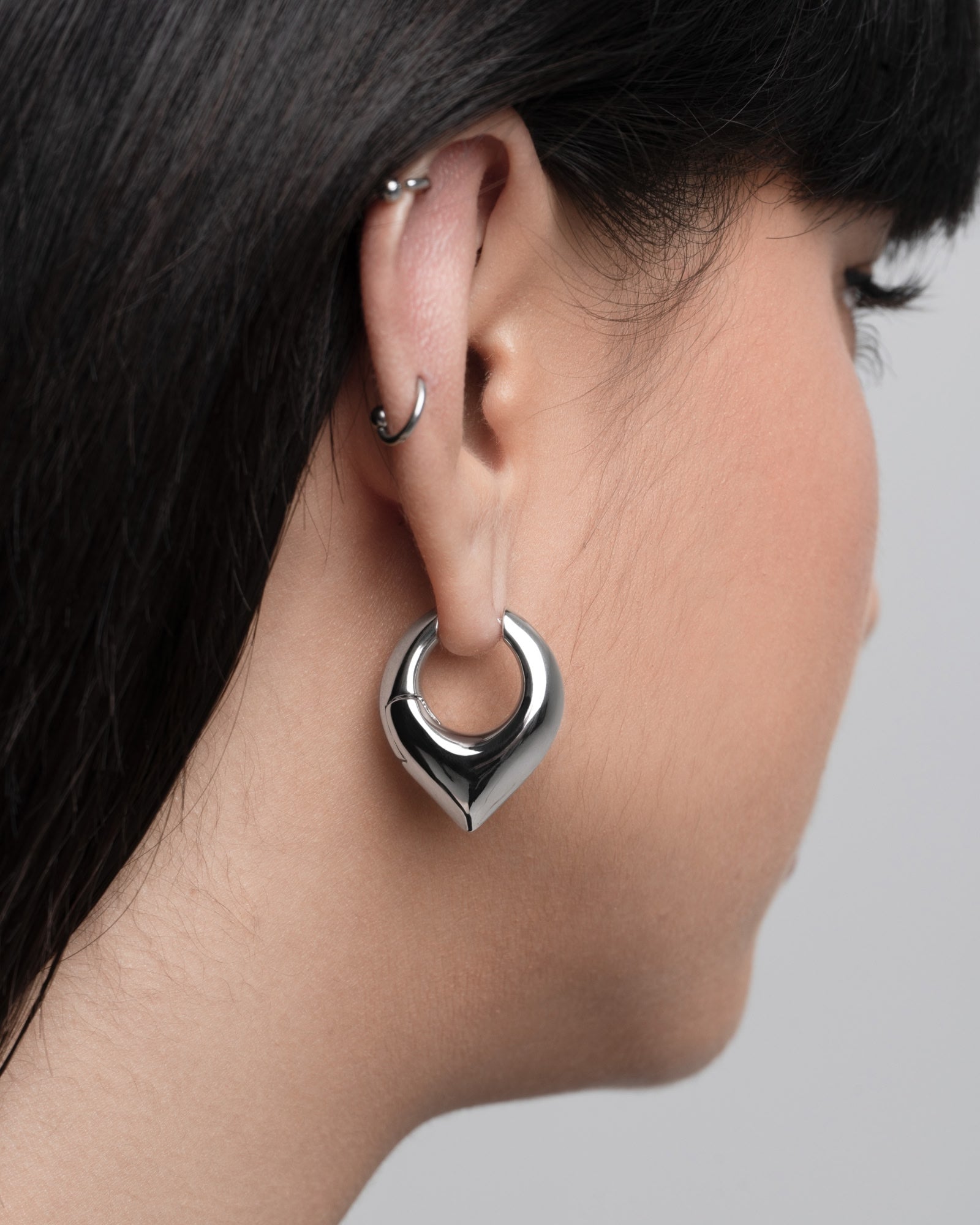 Vox Earrings-Ear Hoops- Silver - - Ask & Embla