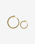 Ouroboros Earrings-Ear Hoops- Small - Gold - Ask & Embla
