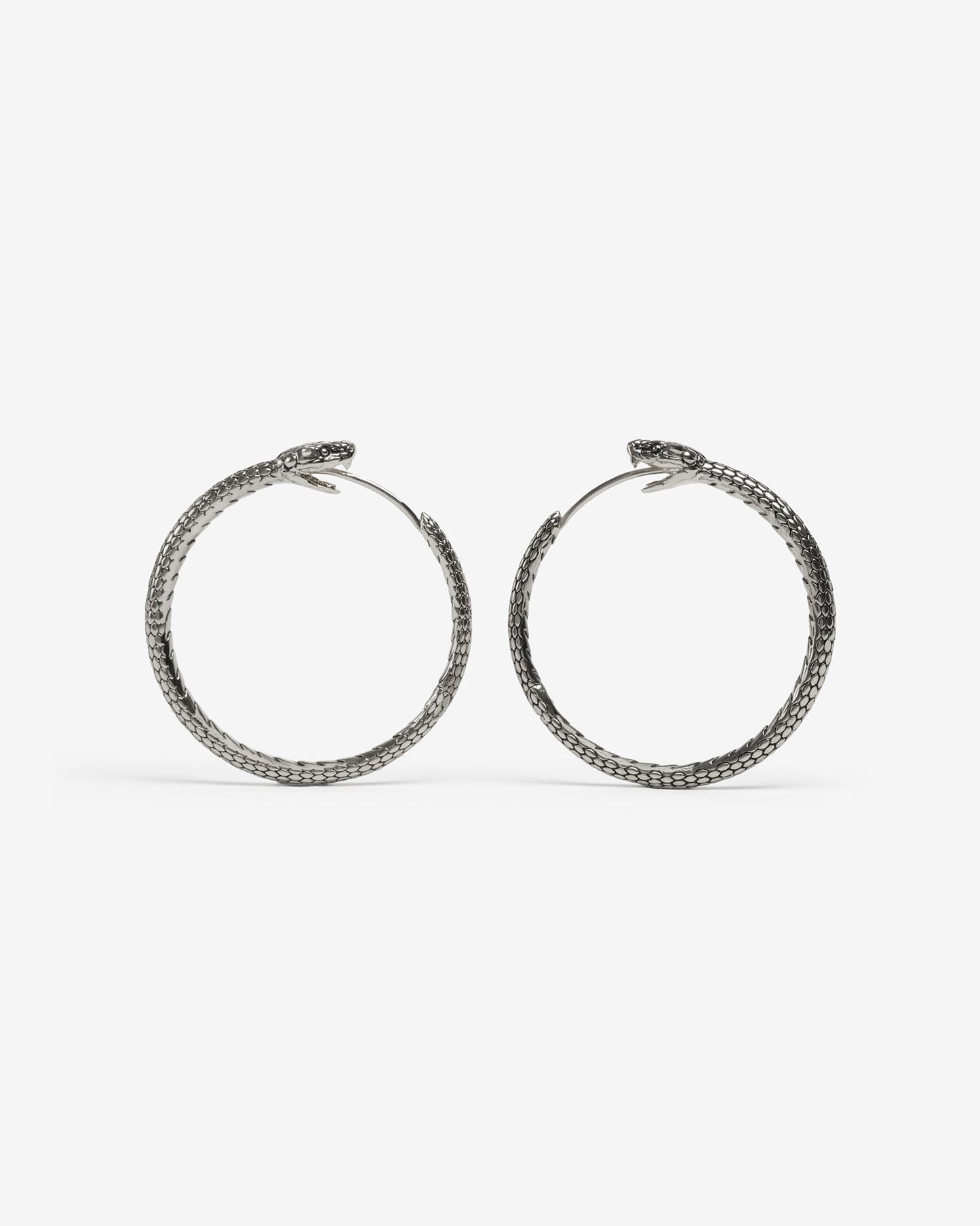 Ouroboros Earrings-Ear Hoops- Small - Gold - Ask & Embla