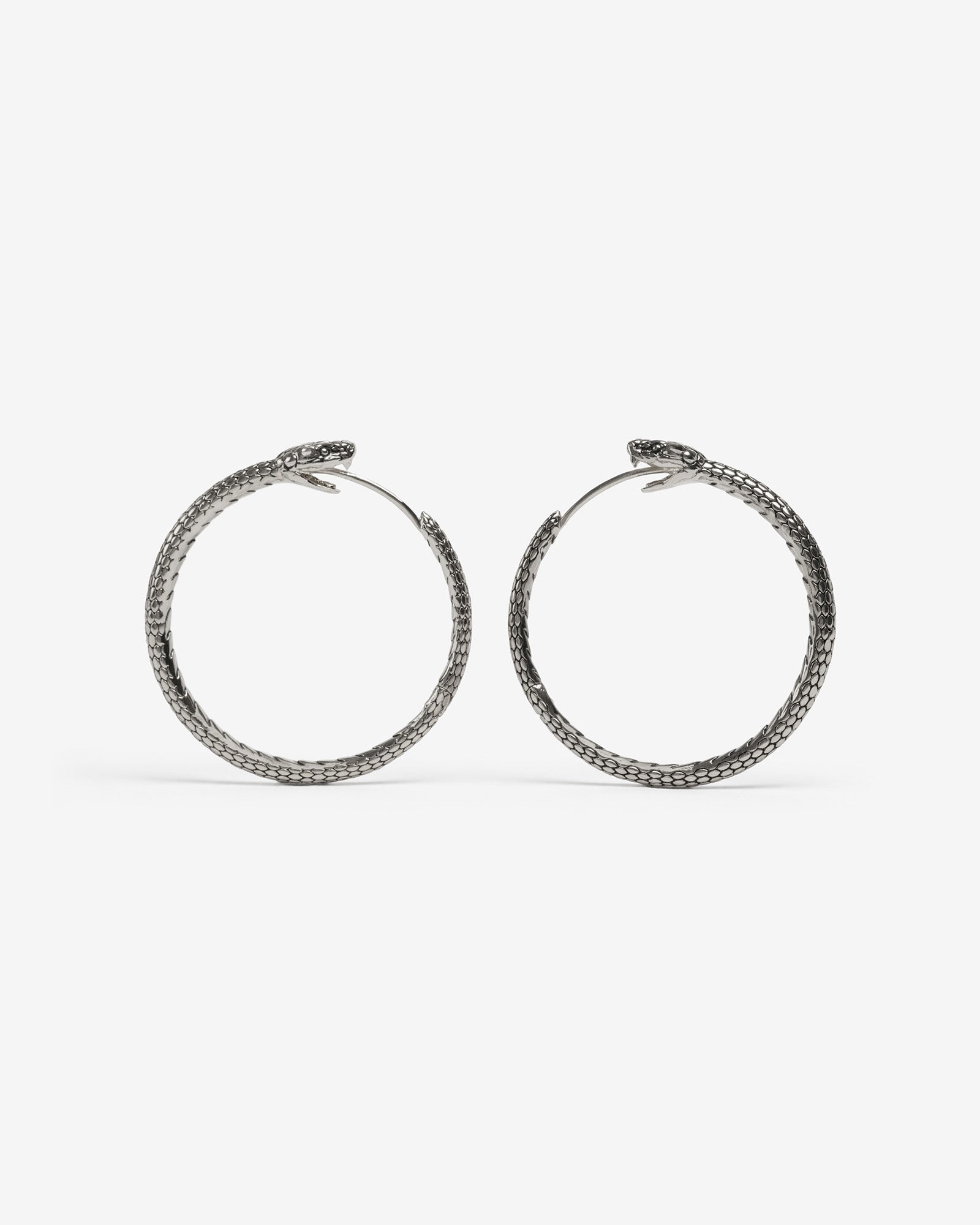 Ouroboros Earrings-Ear Hoops- Small - Gold - Ask & Embla