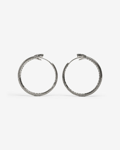 Ouroboros Earrings-Ear Hoops- Small - Gold - Ask & Embla