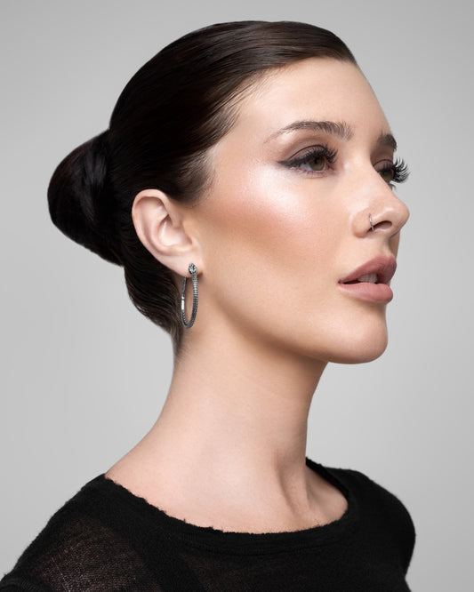 Ouroboros Earrings-Ear Hoops- Small - Gold - Ask & Embla