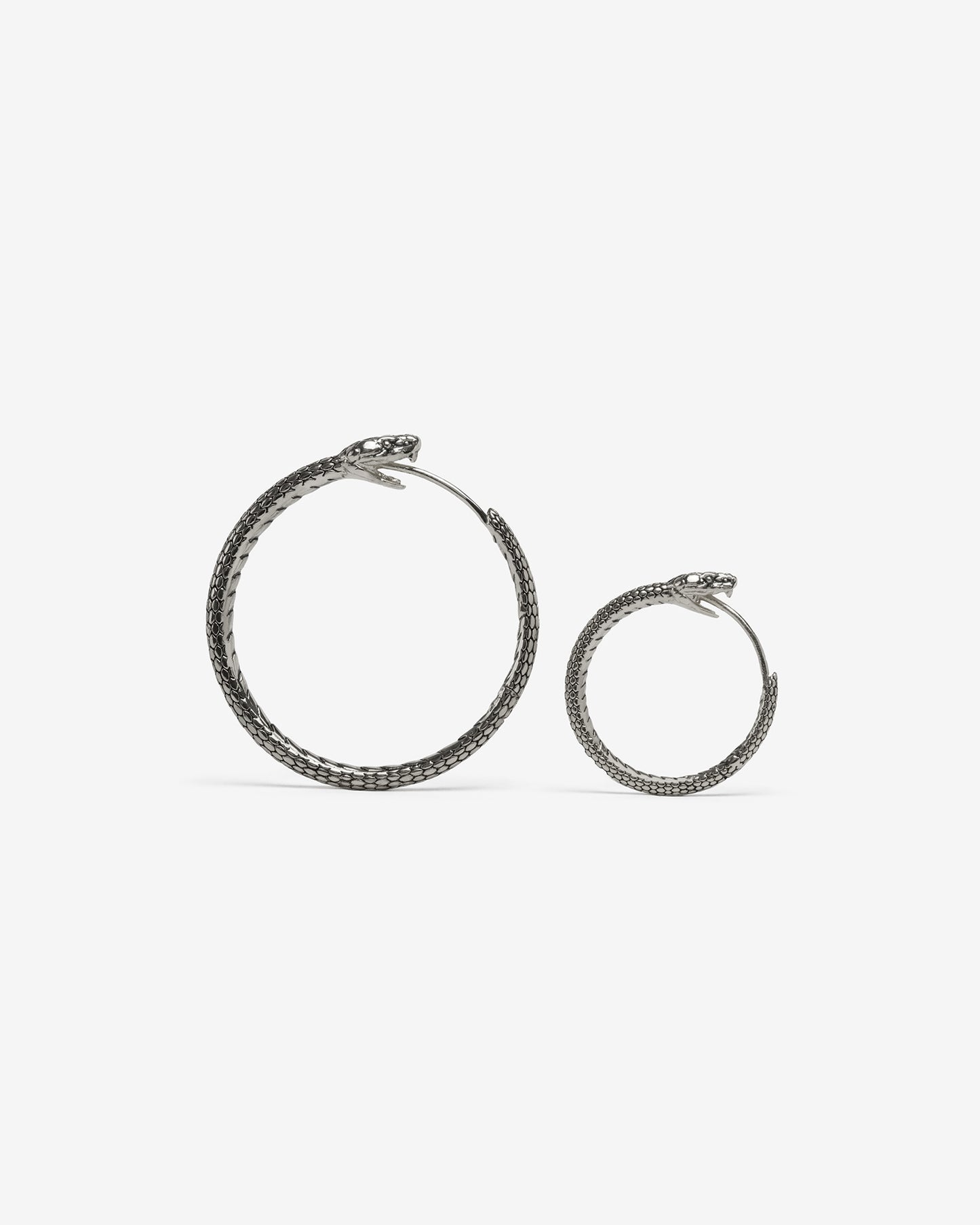 Ouroboros Earrings-Ear Hoops- Small - Gold - Ask & Embla