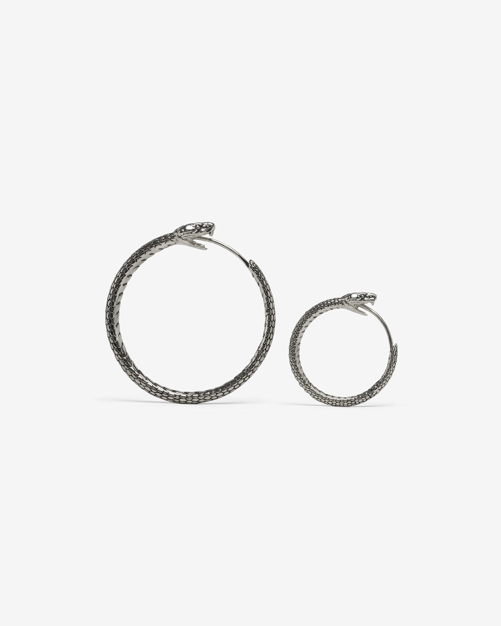 Ouroboros Earrings-Ear Hoops- Small - Gold - Ask & Embla