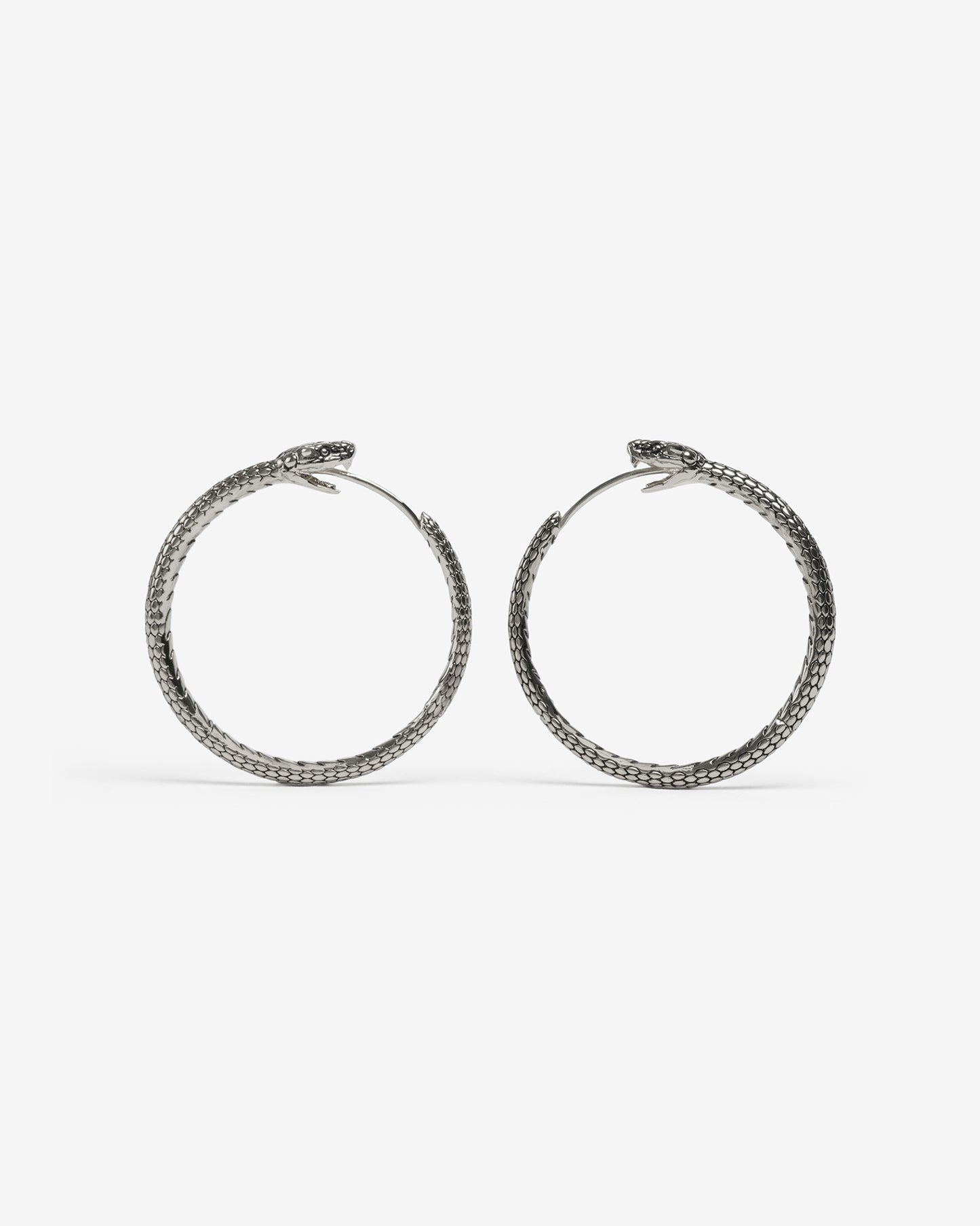 Ouroboros Earrings-Ear Hoops- Small - Gold - Ask & Embla