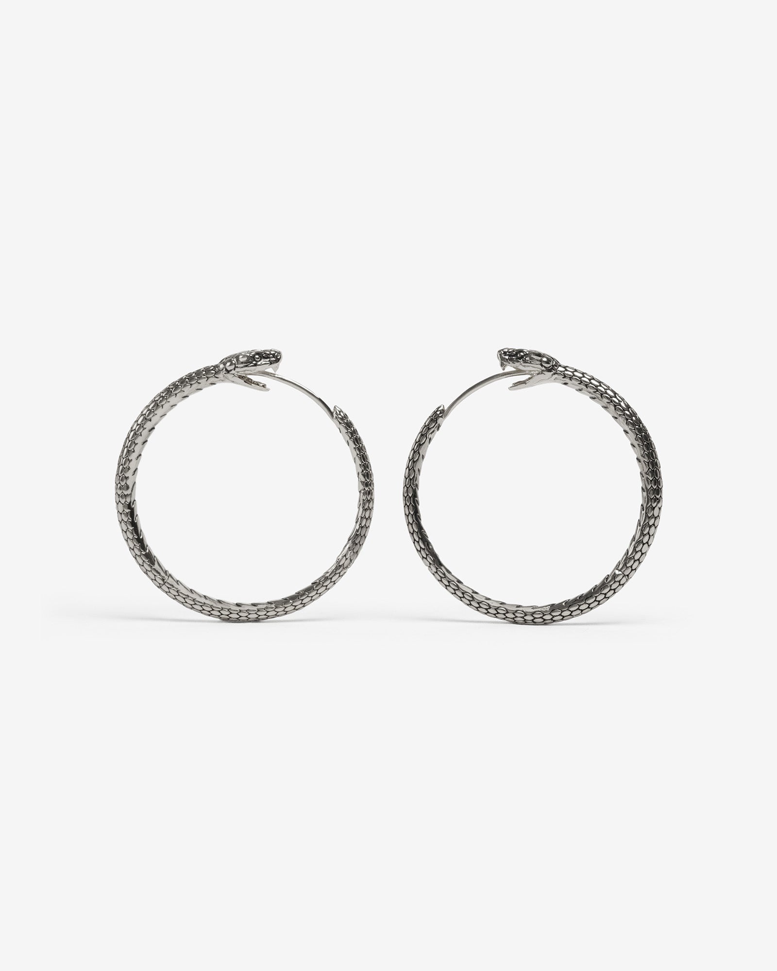 Ouroboros Earrings-Ear Hoops- Small - Gold - Ask & Embla