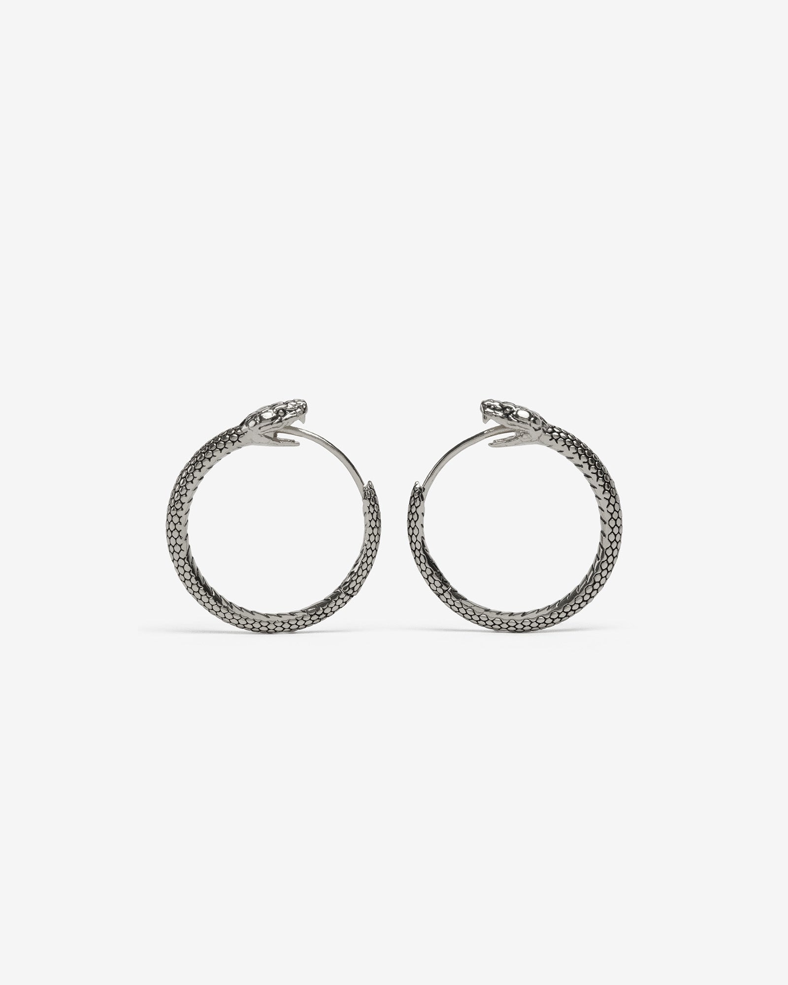 Ouroboros Earrings-Ear Hoops- Small - Gold - Ask & Embla