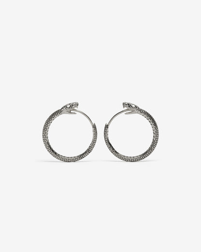 Ouroboros Earrings-Ear Hoops- Small - Gold - Ask & Embla
