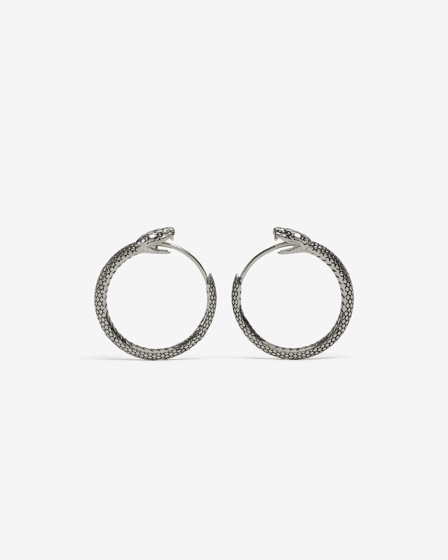 Ouroboros Earrings-Ear Hoops- Small - Gold - Ask & Embla