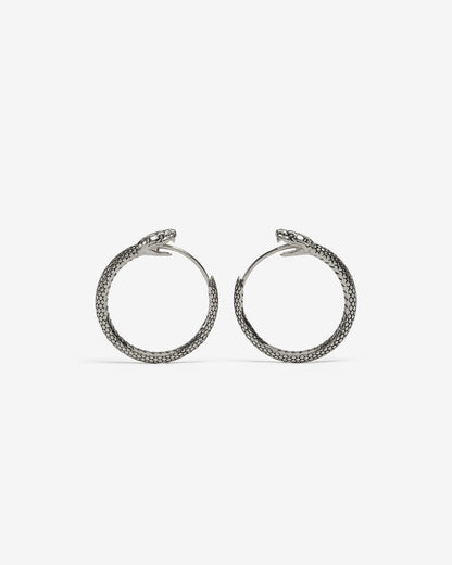 Ouroboros Earrings-Ear Hoops- Small - Gold - Ask & Embla