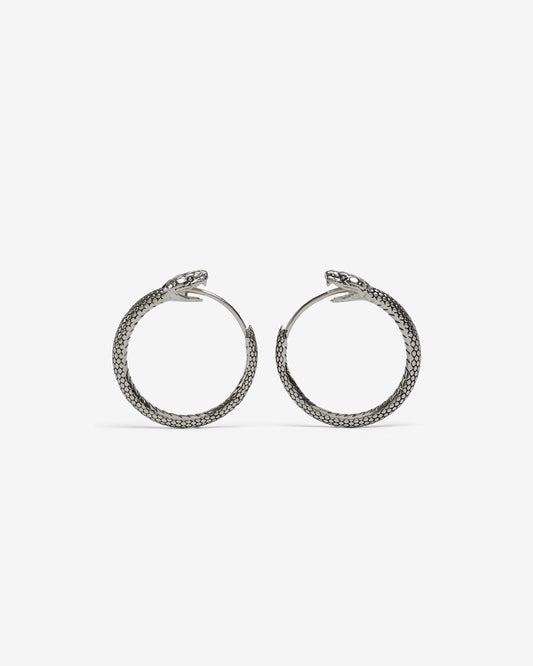 Ouroboros Earrings-Ear Hoops- Small - Gold - Ask & Embla