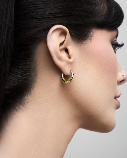 Sigil Dome Earrings-Ear Hoops- Silver - - Ask & Embla