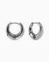 Sigil Dome Earrings-Ear Hoops- Silver - - Ask & Embla