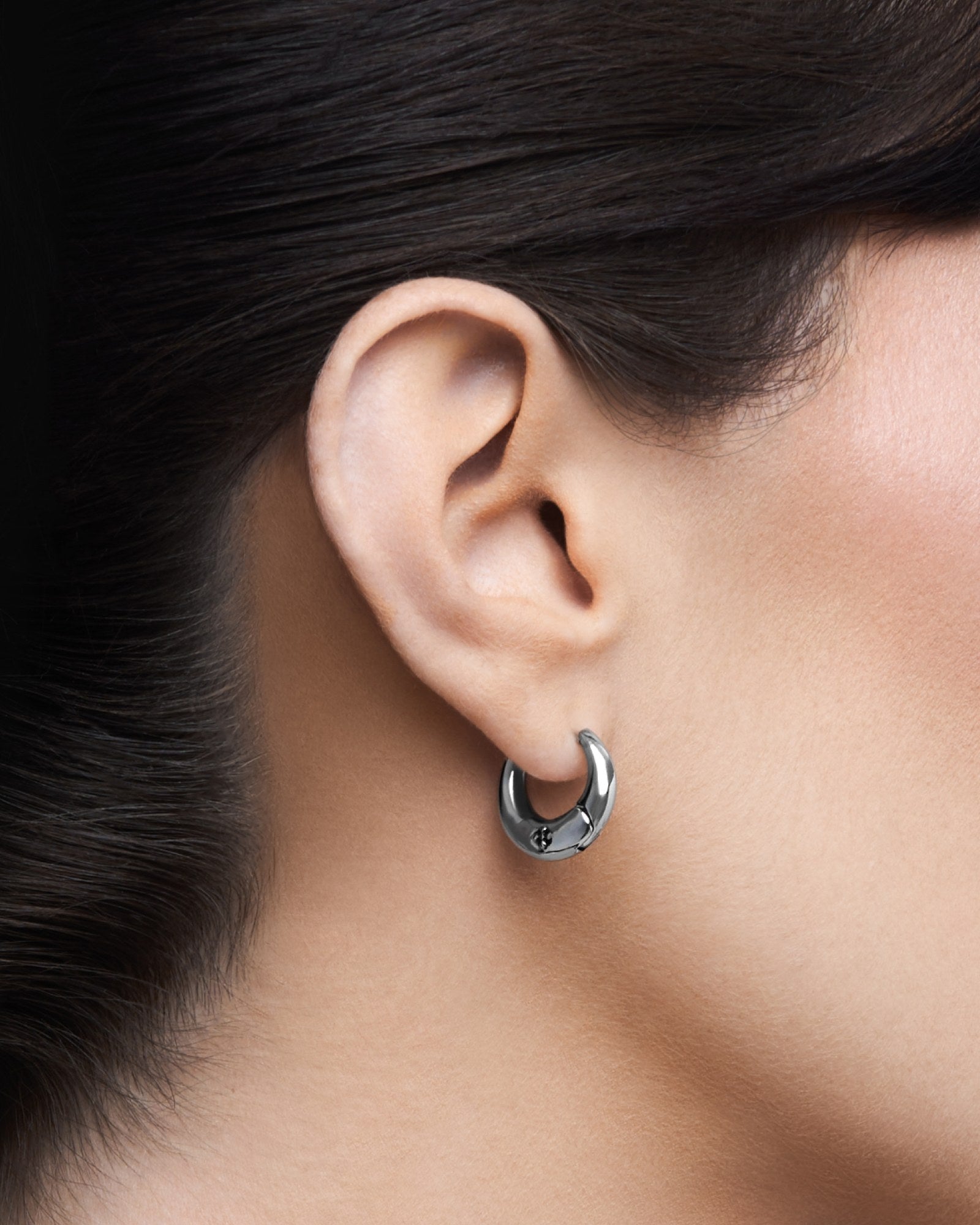 Sigil Dome Earrings-Ear Hoops- Silver - - Ask & Embla