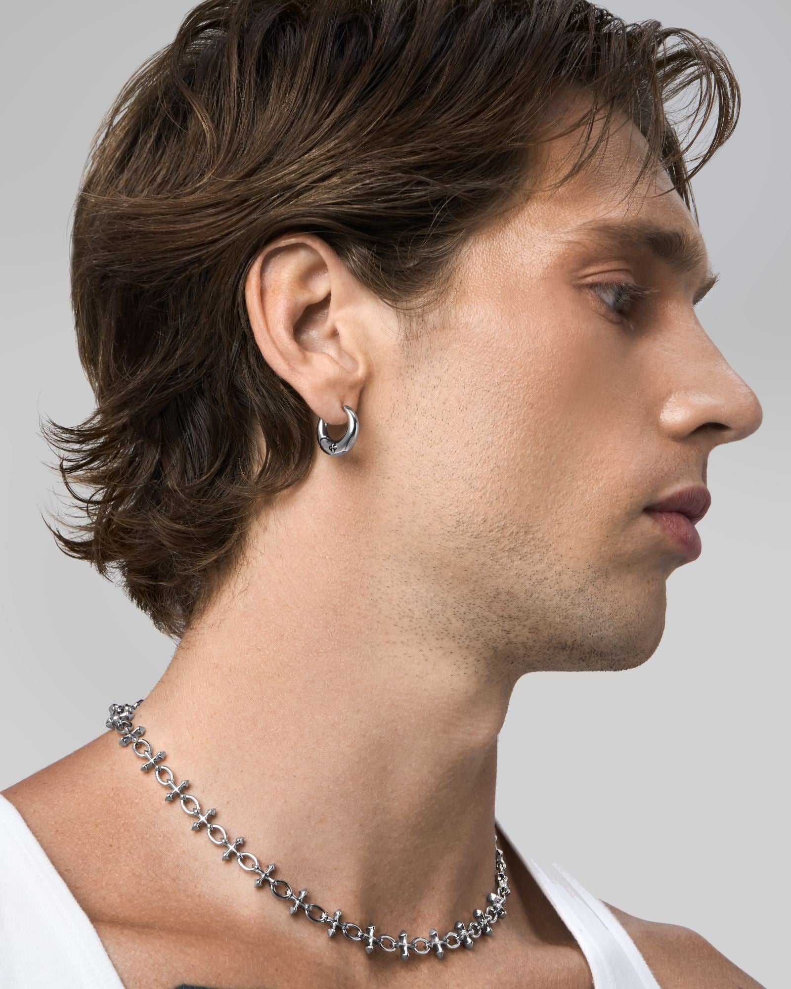 Sigil Dome Earrings-Ear Hoops- Silver - - Ask & Embla