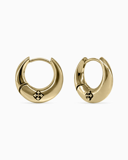 Sigil Dome Earrings-Ear Hoops- Silver - - Ask & Embla