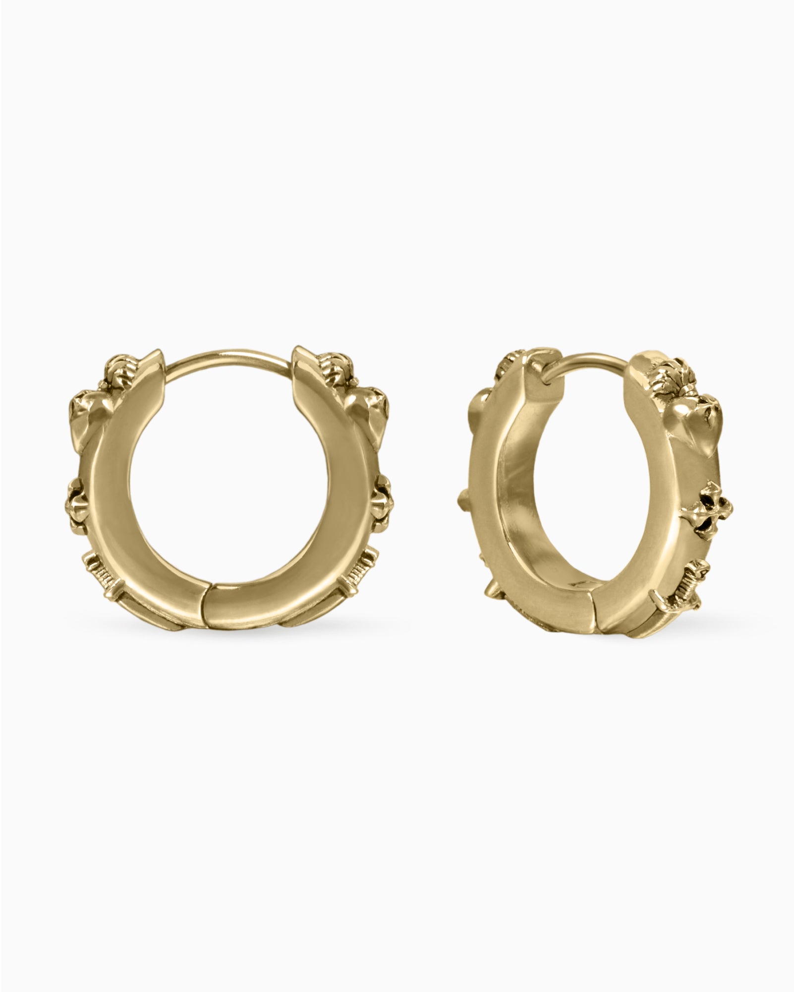 Trinity Earrings-Ear Hoops- Gold - Small - Ask & Embla