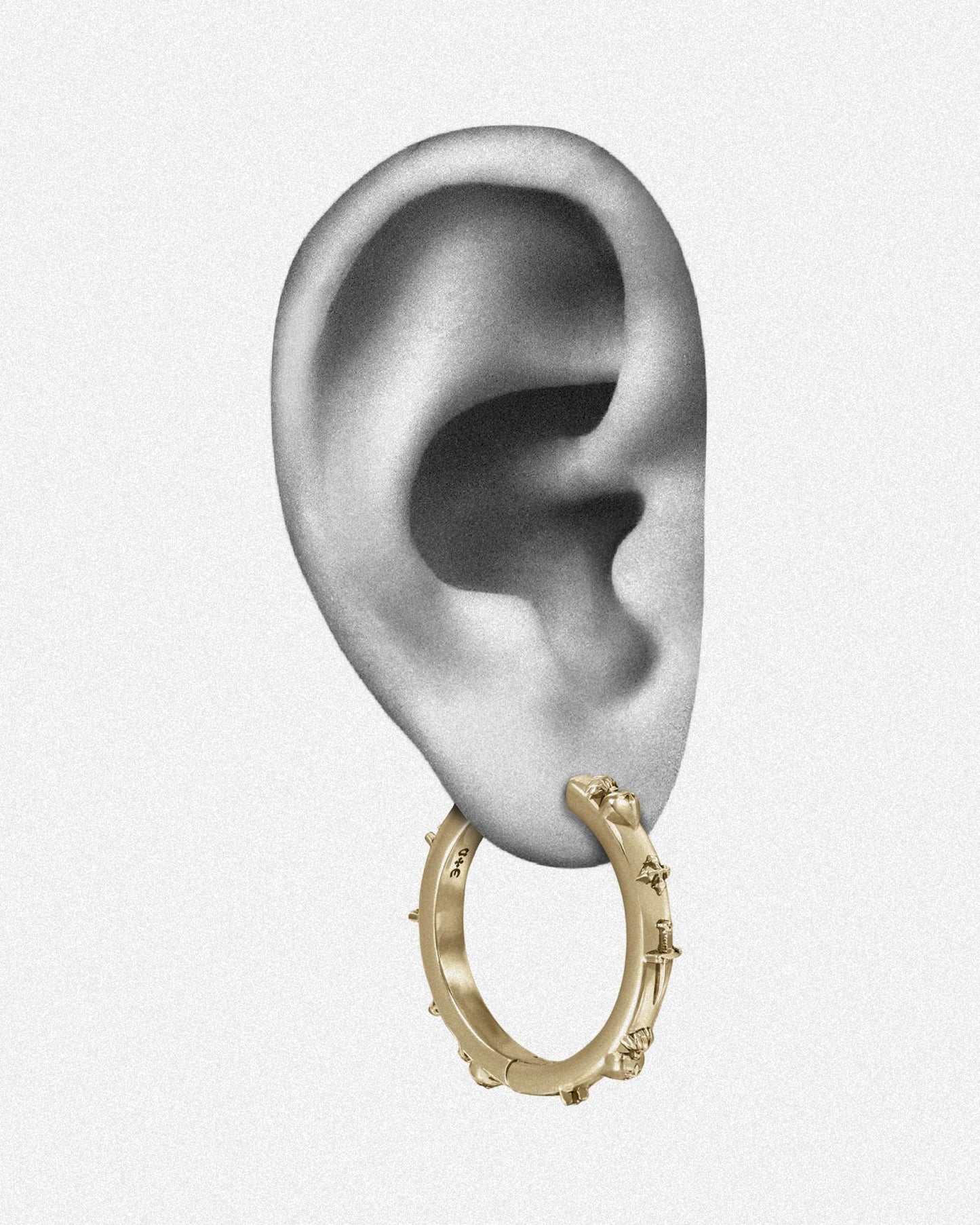 Trinity Earrings-Ear Hoops- Gold - Small - Ask & Embla