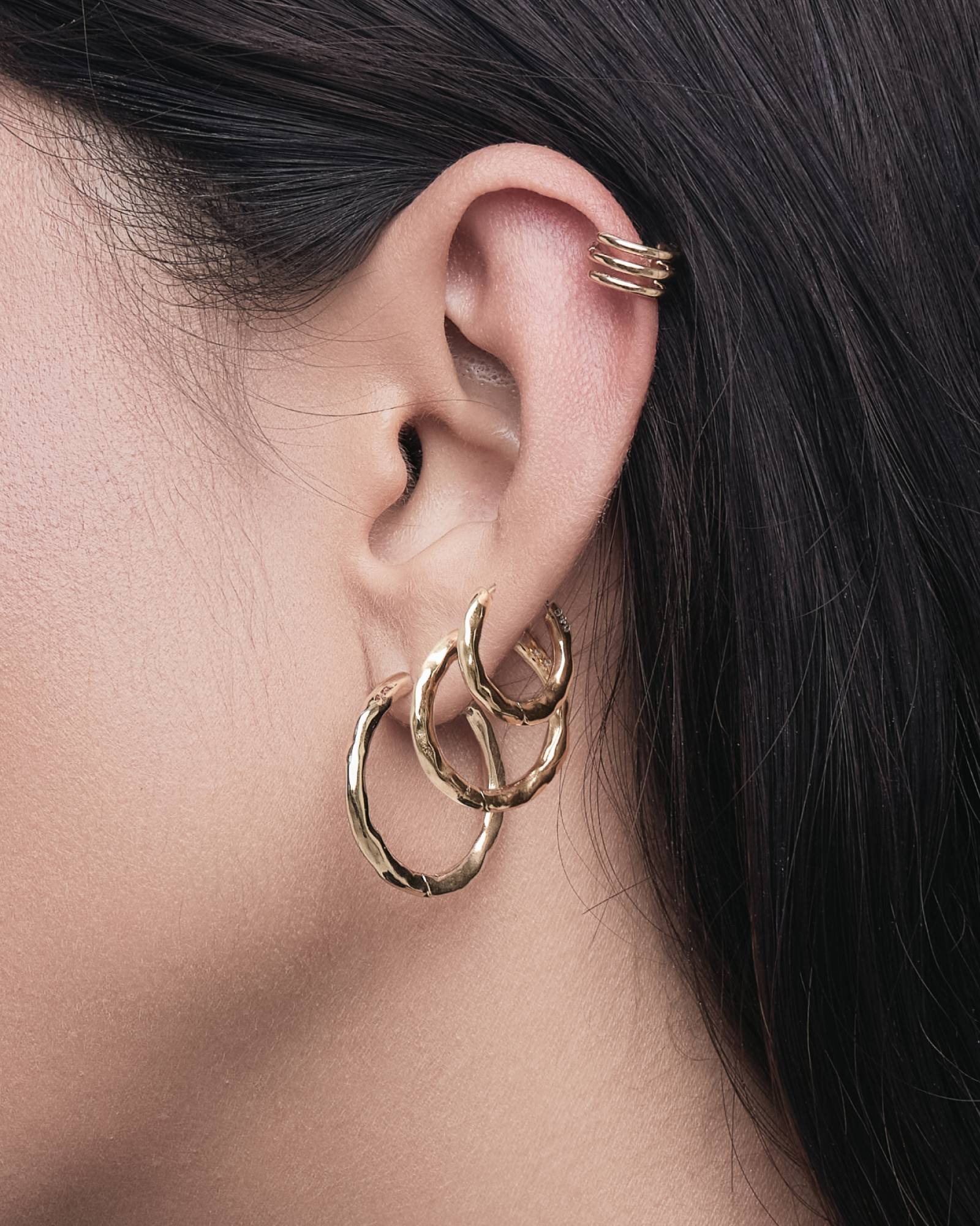 Orion Hoop Earrings Set-Ear Hoops- Gold - - Ask & Embla