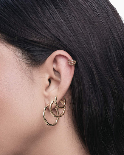 Orion Hoop Earrings Set-Ear Hoops- Gold - - Ask & Embla