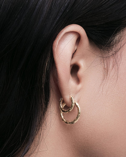 Orion Hoop Earrings Set-Ear Hoops- Gold - - Ask & Embla